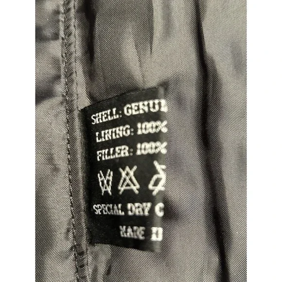 Michael Michelle Black leather Biker Vest With Eagle Embroidered Size M men - Picture 4 of 8